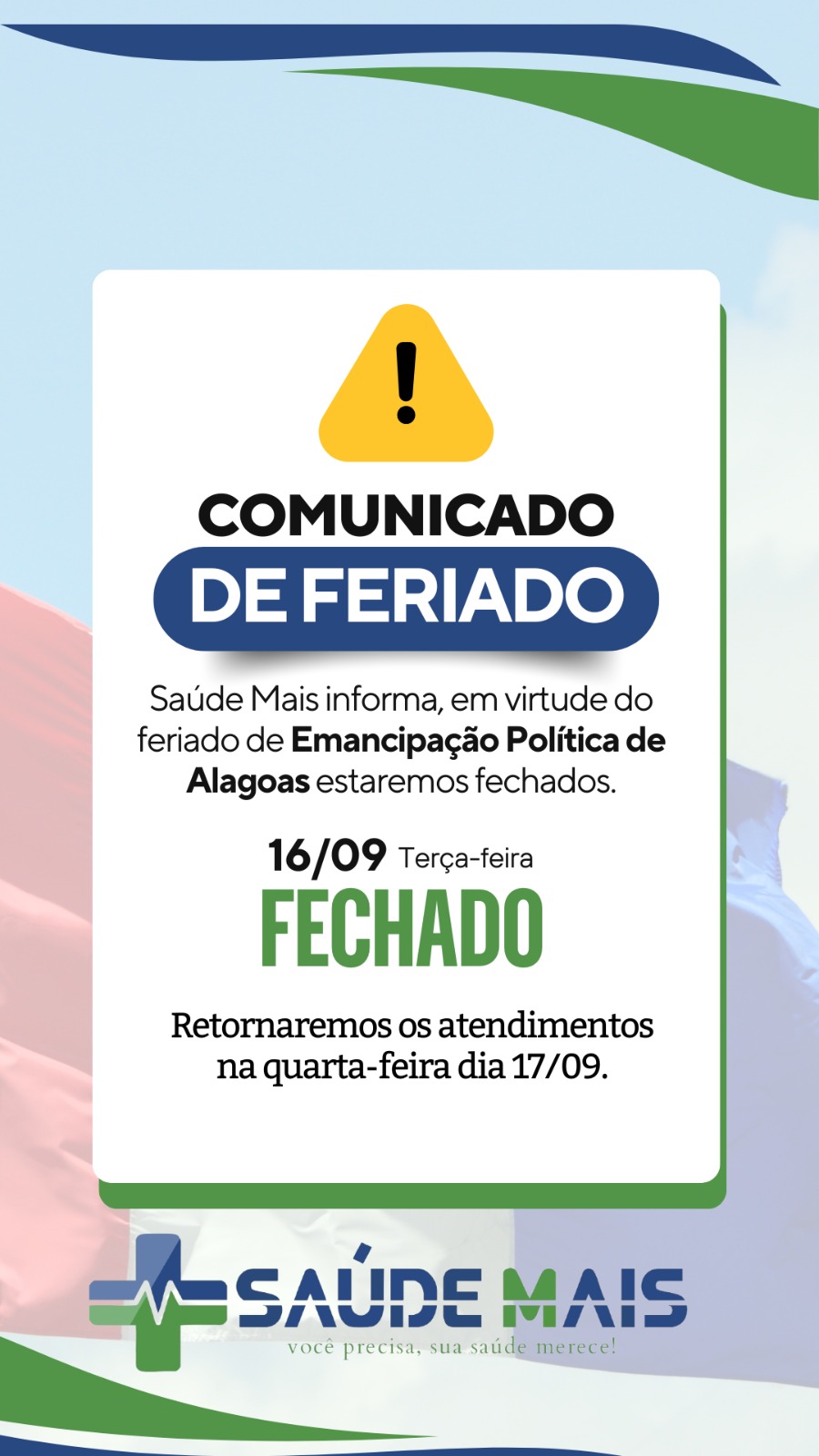 Comunicado Saúde Mais